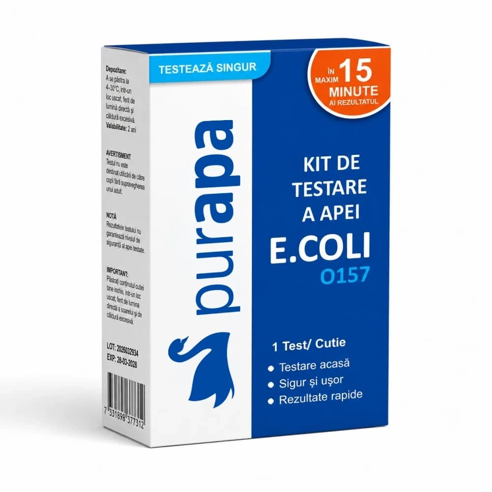 Kit de testare apă E.Coli O157 – 1 test, Purapa